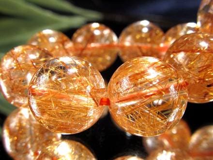 太陽の針】☆鮮烈な輝き！はじけるオレンジ針☆澄み渡る水晶☆金運と