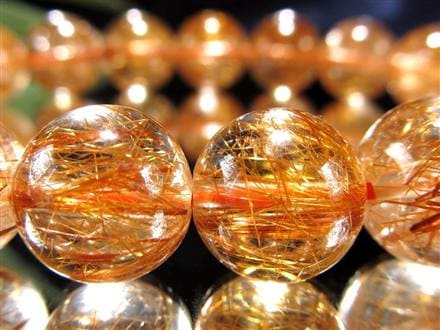 太陽の針】☆鮮烈な輝き！はじけるオレンジ針☆澄み渡る水晶☆金運と