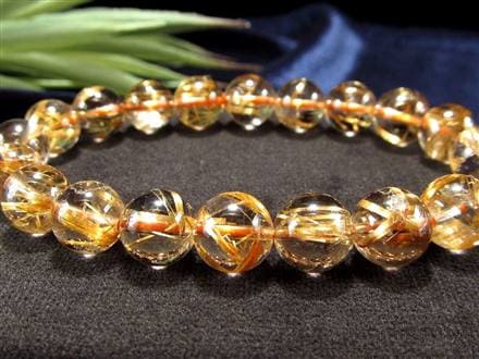 極透明度　極上10Aタイチンルチルクォーツ18.3mm金針最強 丸玉 ☆黄金極太☆天然宝石☆高透明銀針☆100Aルチルクォーツ 丸