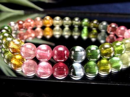 ロイヤルクラス◆透明MIX トルマリン　ブレスレット ☆ロイヤルグレード☆クリアで華やかなMIXカラー☆透明感あり☆10月の