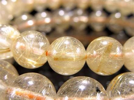 【激レア】【高品質】コーヒー ルチル クォーツ 透明度高 針多 金運up ルチルクォーツ金針水晶・各種粒売りならパワーストンーン