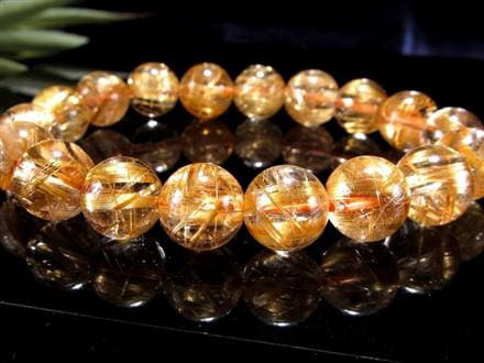 【流行最先端‼️】クリアクォーツ　泡泡水晶　天然石　ブレスレット ◇至極の逸品◇濃密な金針が放つ圧倒的な輝き◇超透明クリア