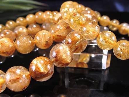 ☆価格高騰につき入手困難！☆透明感抜群！存在感際立つタイチン針☆金  