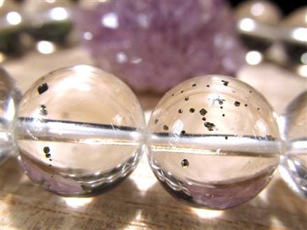 ◇超希少石入荷◇パイライト入り透明度抜群の水晶◇チャンスを招く石