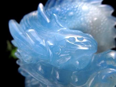 ◇豪華絢爛な龍神彫刻◇爽快感あふれるアクアブルー◇大吉開運・商売