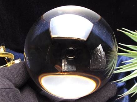 天然無垢水晶 丸玉 103.2mm 鑑別書付 ブラジル産｜完全透明級ロック