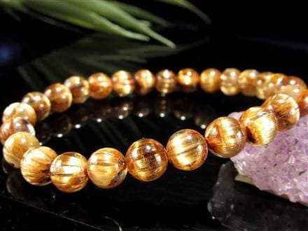 ◇これぞ黄金ルチル！ギラギラと光る帯◇ルチル際立つ極上透明感