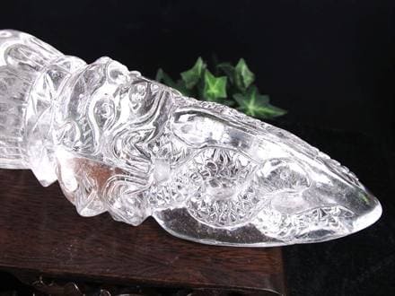 ◇繊細迫力彫刻！超特大サイズ！◇希少な天然ヒマラヤ水晶使用◇魔障を