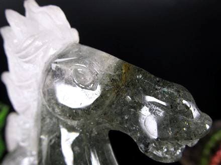 ◇繁栄を呼び込むシンボル！馬モチーフ◇天然水晶原石使用◇生命力