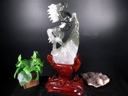 ◇繁栄を呼び込むシンボル！馬モチーフ◇天然水晶原石使用◇生命力