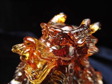 ☆限定1点のみ！☆皇帝の証☆伝国璽☆レインボーカラーの龍置物☆大吉