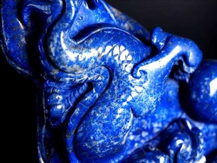 ◇至高の逸品◇大吉開運！玉付き龍神◇優良品質！煌めくコバルト