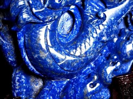 ✳️限定品✨極上開運☆青龍✨ラピスラズリ 龍 龍彫り 原石 天然石 置物 一点物 ad27e2787d4c0ce8e19faf30274589