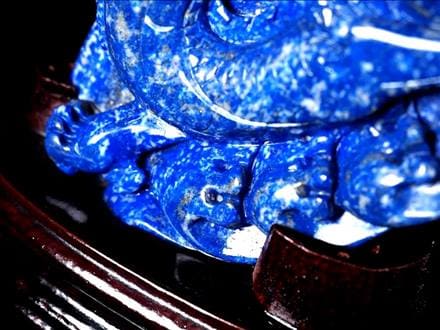 9.五爪の皇帝青金龍　風水開運画　伝統工芸　蒔絵　ラピスラズリ　原石　磨き石　漆 1c2ea3b1dbf444ae84f52430115935