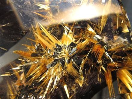 金運強 太陽放射ルチルブレスレット ヘマタイト ルチルクォーツ