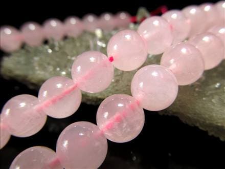 ☆一連☆ローズクォーツ【紅水晶】☆【ブラジル産】