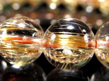はる【超極上品】タイチンルチル丸玉23.8mm 真っ透明　極上金針 ◇王道の輝き◇力強い極太タイチン◇透明感抜群◇洗練された大人の風格