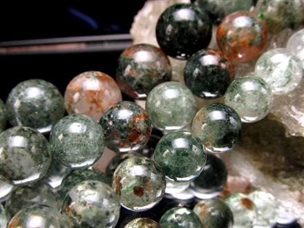 ☆一連☆まるで小さな庭を閉じ込めた！幻想庭園水晶☆クロム雲母入りも