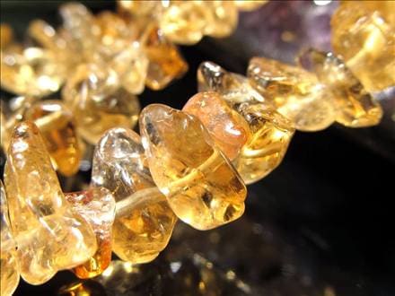 ★特選一連★太陽の象徴☆【85cm✴︎レインボーシトリンさざれ連】♡ ☆特選一連☆太陽の象徴☆透明キラキラ【85cmレインボーシトリンさざれ