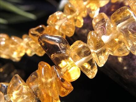 ☆一連☆激安奉仕！☆透明キラキラ！☆レインボーシトリン【黄水晶