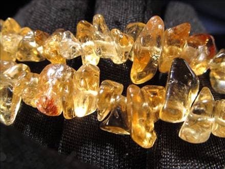 ☆一連☆激安奉仕！☆透明キラキラ！☆レインボーシトリン【黄水晶