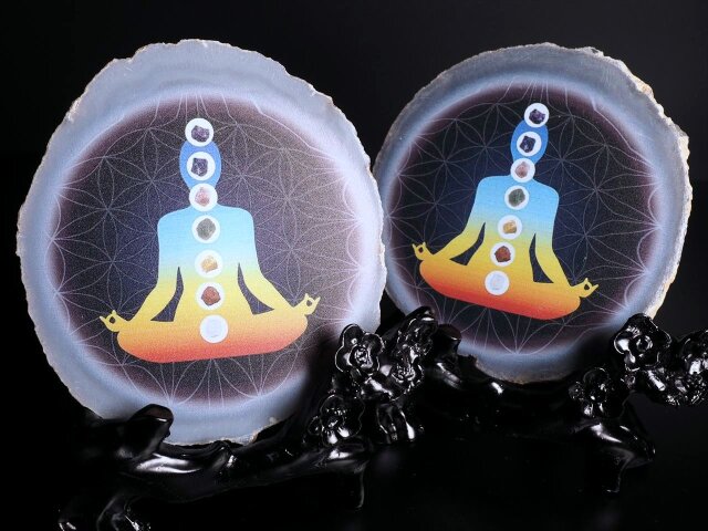 ☆デザイン瑪瑙(メノウ)プレート☆使い方様々☆アゲートコースター