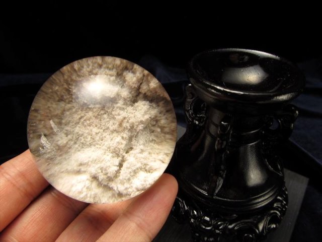 ✨高透明✨水晶　丸玉　約80㎜ 品質ランク]ブラジル産天然無垢本水晶玉/4cmUP丸玉/天然本物透明