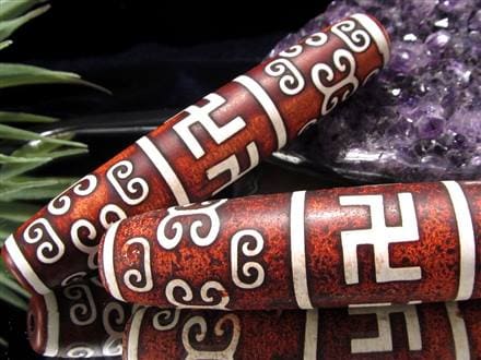 ◇数量限定！巨大天珠置物◇お得な！お値打ち価格◇染色アンティーク風
