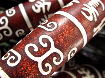 ◇数量限定！巨大天珠置物◇お得な！お値打ち価格◇染色アンティーク風