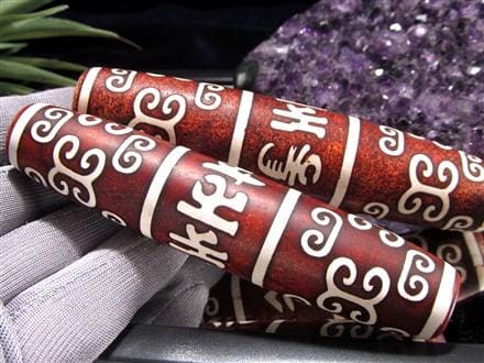 ◇数量限定！巨大天珠置物◇お得な！お値打ち価格◇染色アンティーク風