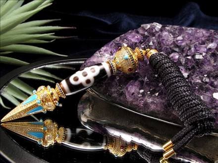 ②魔導具『チベット密教秘伝の聖宝 財運・厄除け・全守護 九眼天珠と金剛杭の奥義』 ②魔導具『チベット密教秘伝の聖宝 財運・厄除け・全守護 九眼