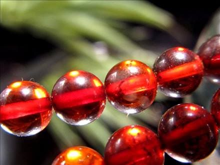 ☆一連☆古来より愛された宝石☆ダークチェリーアンバー【天然琥珀