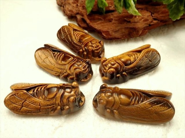 希少なタイガーアイ、虎目石の小筥