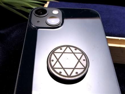 Wエネルギー‼️フラーレン❣️特大フラーレンIN天然フラーレン★シュンガイト★ ◇神聖幾何学デザイン◇地球上で唯一の天然フラーレンを含む希少鉱物