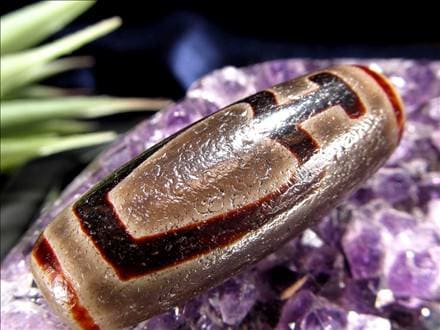 ◇流通量が少ない激レア品！◇最高級！馬蹄痕天珠◇黒鳶赤紋（くろとび
