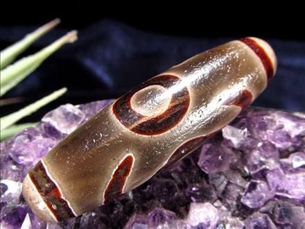 ◇流通量が少ない激レア品！◇最高級！馬蹄痕天珠◇黒鳶赤紋（くろとび