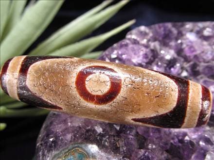 ◇流通量が少ない激レア品！◇最高級！馬蹄痕天珠◇黒鳶赤紋（くろとび