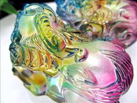 ☆雄と雌のペア販売！☆レインボーカラーの貔貅置物☆財運・出世の象徴