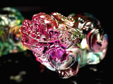 ☆雄と雌のペア販売！☆レインボーカラーの貔貅置物☆財運・出世の象徴