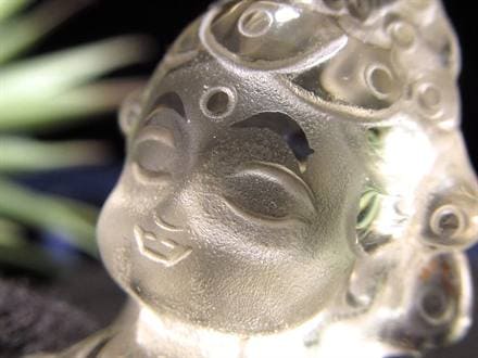 ◇極上透明黄水晶使用◇豊かな表情が鮮明に彫刻された逸品◇可愛い掌