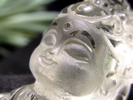 綺麗 天然石 高品質 水晶 手彫り シトリン 白菜の形に彫刻した物 百財