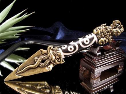 ◇天珠×密教法具◇開運＆魔除けの良好な組み合わせ◇魔障を取り除き