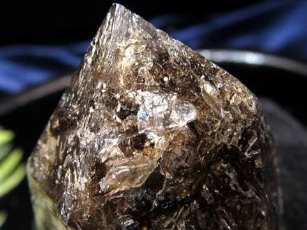 ⭐︎天然石　エレスチャルクォーツ　骸骨水晶　虹あり 産地直送】◇水晶の最終形態◇きらめく虹入り◇最強パワー◇メンタル