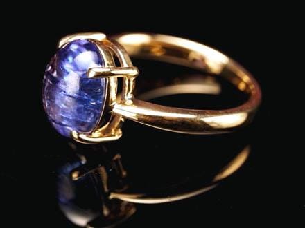 ご予約【幻想的な青系オーロラ★タンザらしい見事な多色性】タンザナイト リング ☆美麗・極上青紫☆ロイヤルクラス☆記念日のプレゼントや大切な方への