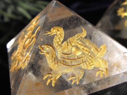 ◇最強守護石！四神彫り◇良質透明！天然水晶◇大人気