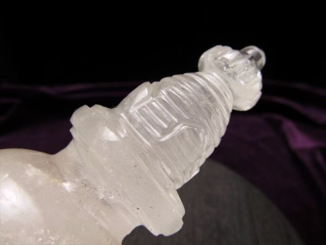 ヒマラヤ水晶ストゥパー（仏塔）【希少品】