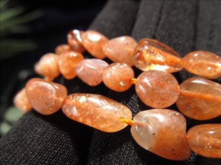 ★数量限定★高品質♢お買い得【サンストーン『勝利の石』タンブル連】❤️ ☆数量限定☆高品質♢お買い得【サンストーン『勝利の石