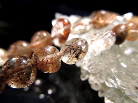 【ブラジル産】ルチルクォーツのタンブル ブラジル産】ルチルクォーツのタンブル