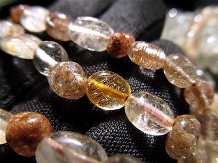 【ブラジル産】ルチルクォーツのタンブル ブラジル産】ルチルクォーツのタンブル