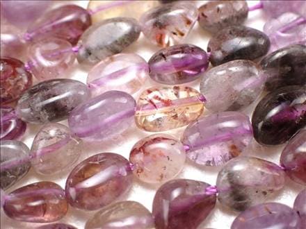 希少,美品】レピドクロサイトインアメジストエレスチャルブレスレット